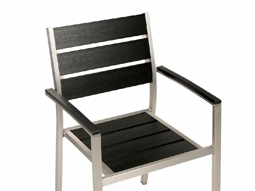 Kerti szék készlet (6 db.) Valero (fekete) 