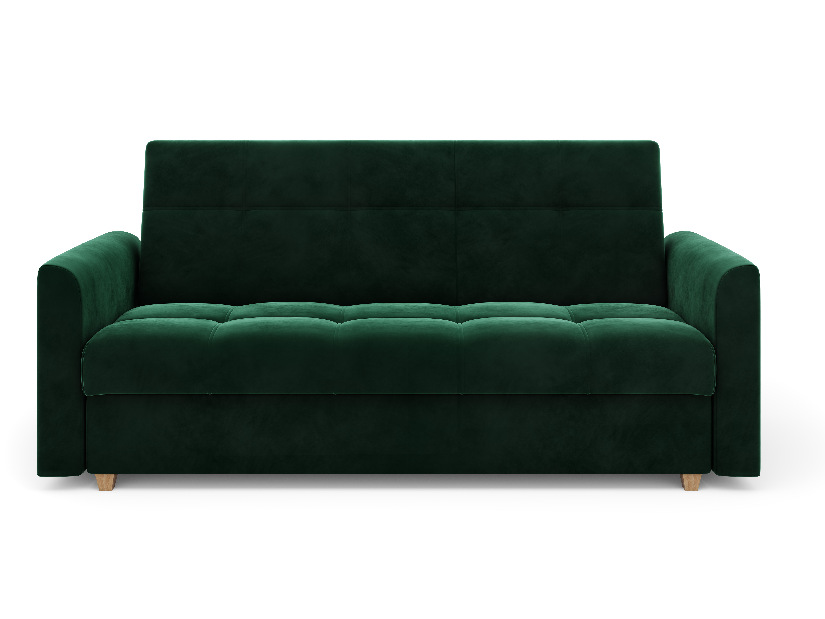 Kétszemélyes kanapé Luna (sötétzöld)
