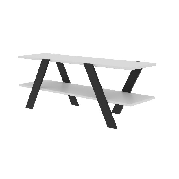 TV asztal/szekrény Augustine (fehér + szürke)