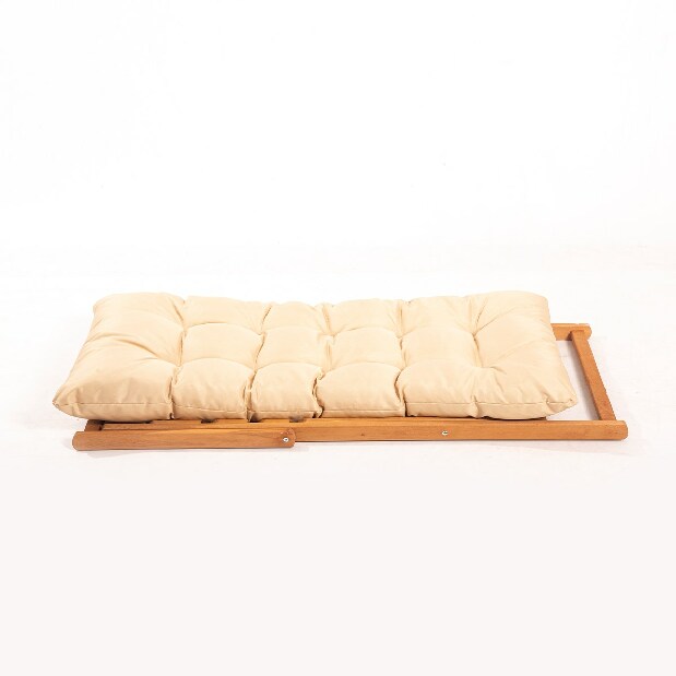 Kerti asztal és szék készlet (3 db.) Myone (barna + krém)