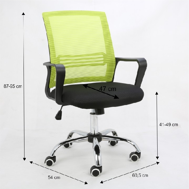 Irodai szék Apolo (Zöld + Fekete) *kiárusítás
