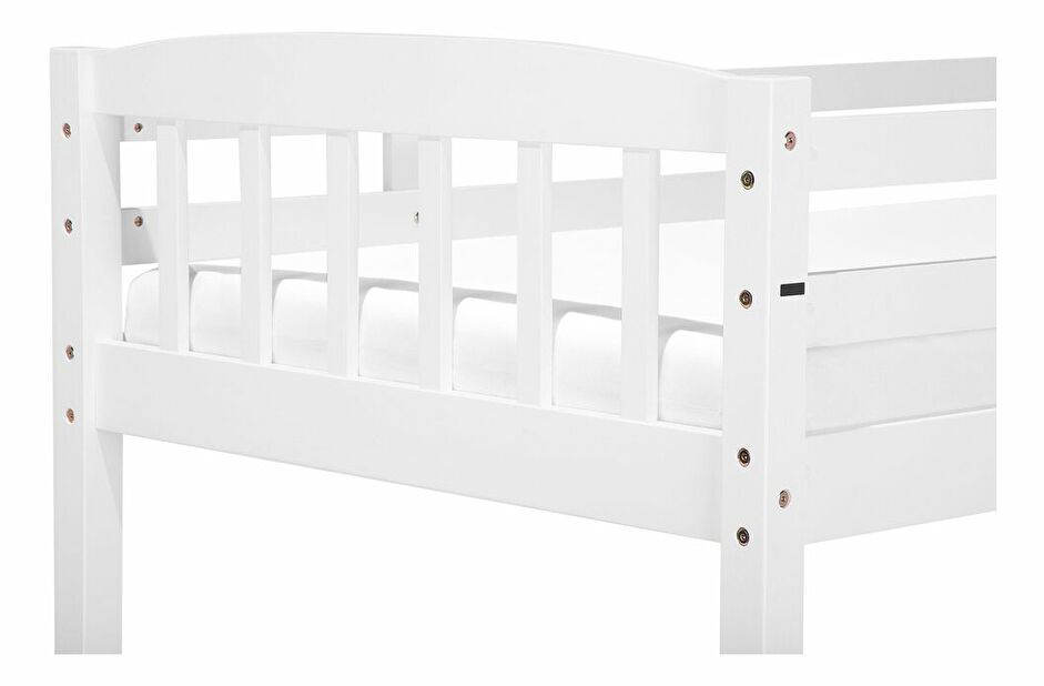Emeletes ágy 90 cm REWIND (sötétkék) (ágyráccsal és tárolóhellyel)