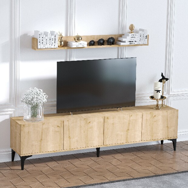 TV asztal/szekrény Prisma (zafír tölgy)