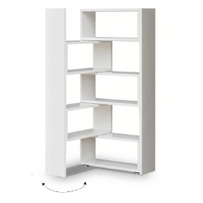 Polcos szekrény Klonale II 140 (fehér)
