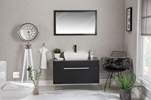 Fürdőszoba bútor Cremi 100 (fekete)