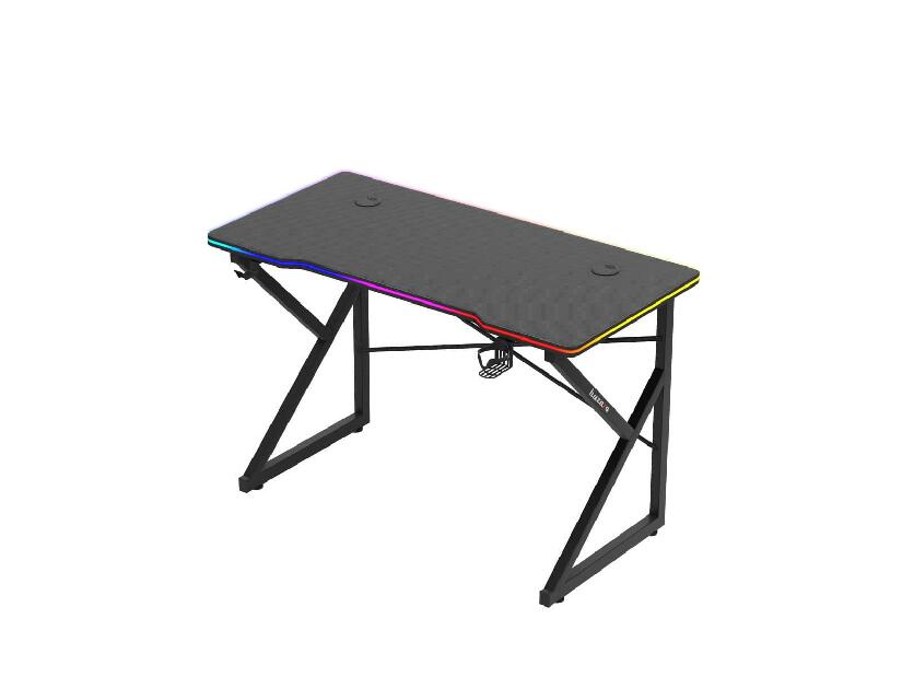 PC asztal Hyperion 1.7 (fekete + többszínű) (LED világítással)