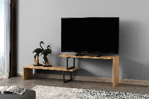 TV asztal/szekrény Ornelia (fekete + fenyő)