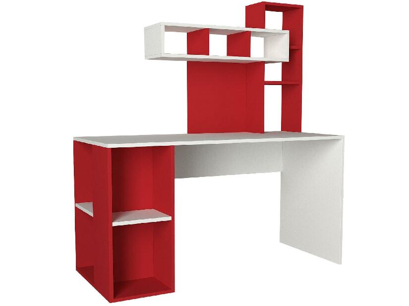 PC asztal Coralline (fehér + piros)