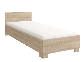 Egyszemélyes ágy 90 cm Ortega Bonell (mustár) (ágyráccsal és matraccal, tárolóhely nélkül) (LED világítással)