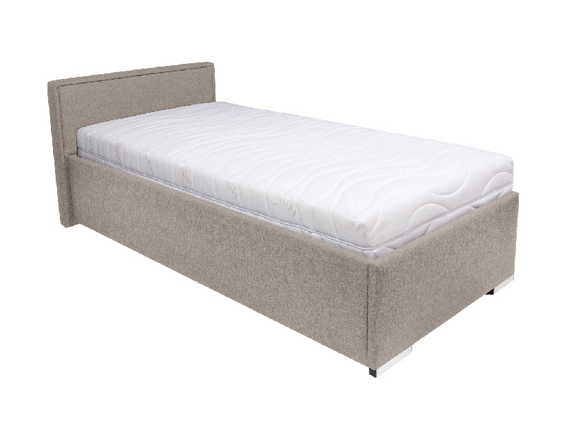 Egyszemélyes ágy 90 cm Anadia (szürke)