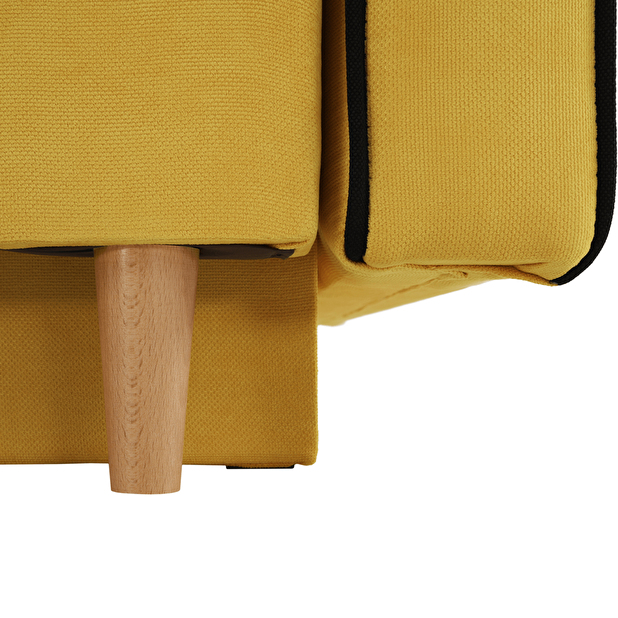 Háromszemélyes kanapé Banuga (sárga + fekete)
