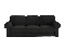 Háromszemélyes kanapé Bremo (fekete)