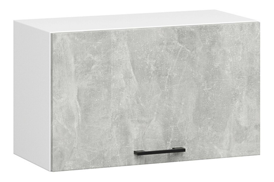 Felső konyhaszekrény Ozara W60OK (fehér + beton)