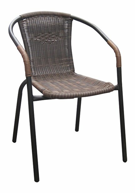 Kerti szék (4 db.) Durley (barna + fekete) *bazár