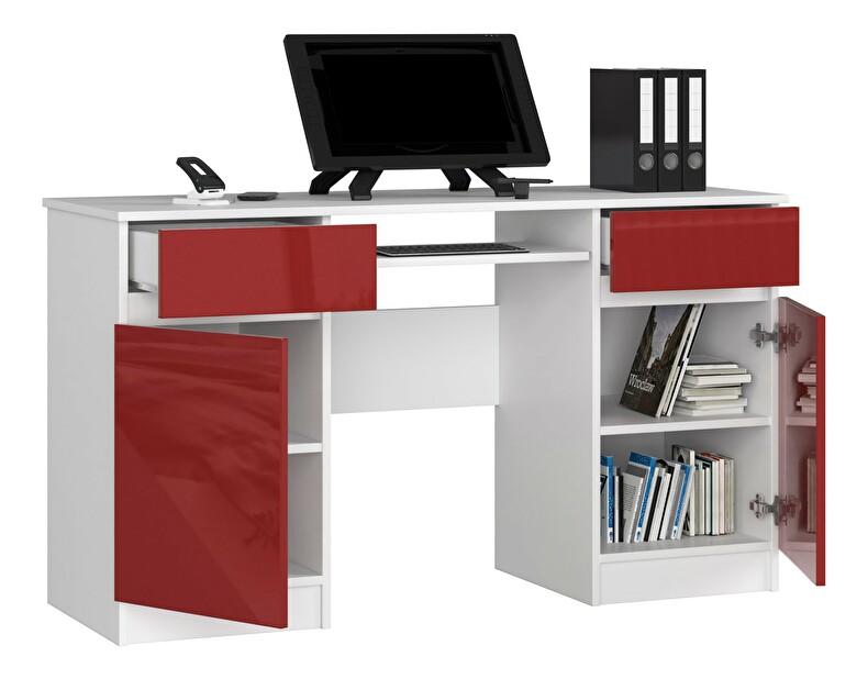 PC asztal Bahadur (fényes piros)