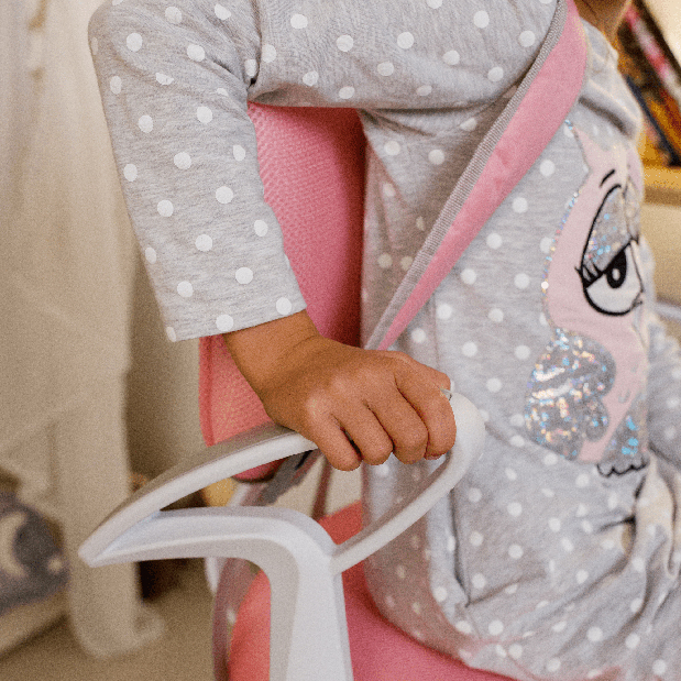 DB 2 nőtt gyermekszék szett lábtartóval és merevítővel Aureola (rózsaszín + fehér) *kiárusítás