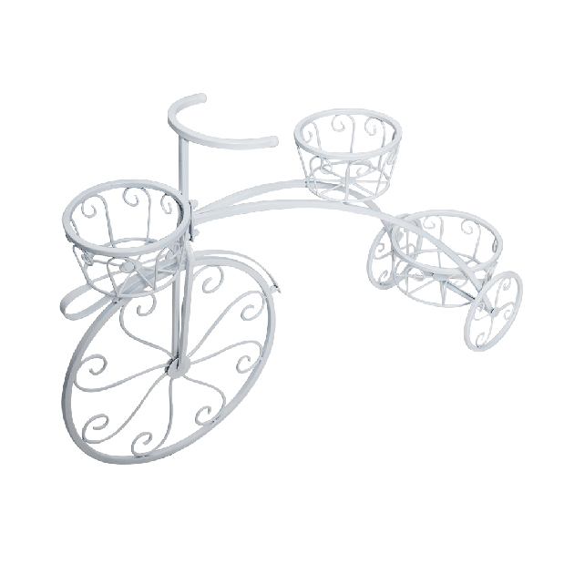 Bicikli formájú retró virágtartó Galahad (fehér)