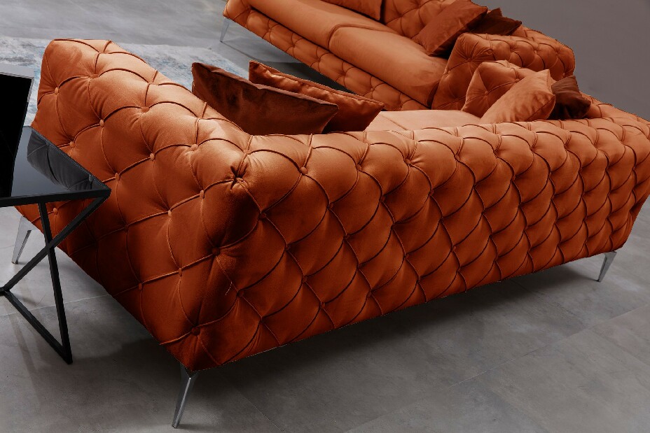 Kétszemélyes kanapé Collo (narancssárga)