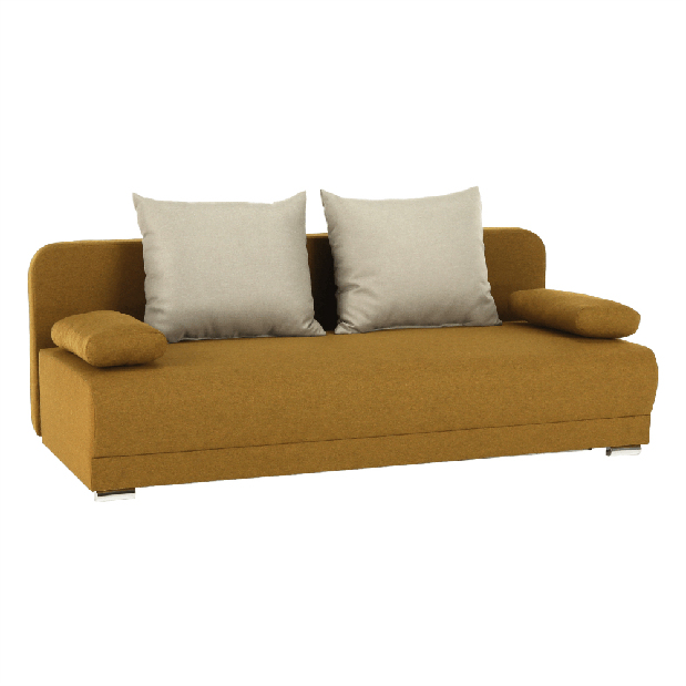 Szétnyitható kanapé Zarra (mustár)