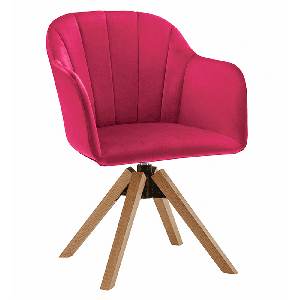 Irodai fotel Daine (bükk + rózsaszín)