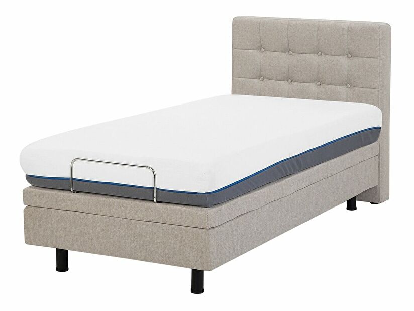 Egyszemélyes ágy 90 cm DUCHE (bézs)