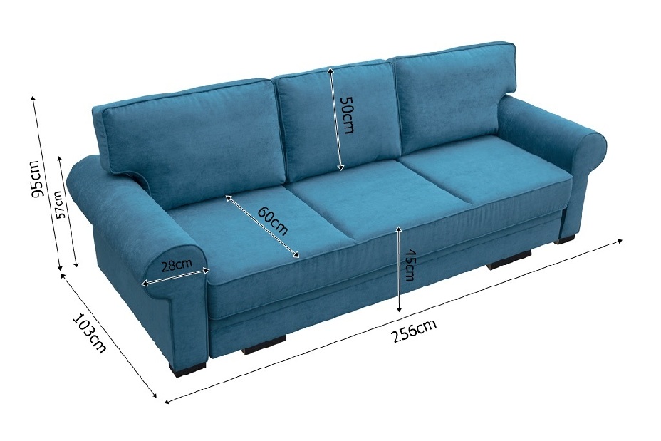 Háromszemélyes kanapé Bremo (szürke)
