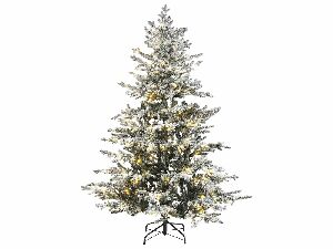 Karácsonyfa 180 cm Bresco (fehér) (világítással)