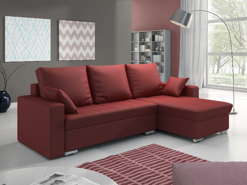 Sarok kanapé Valentina (piros) (J) *kiárusítás