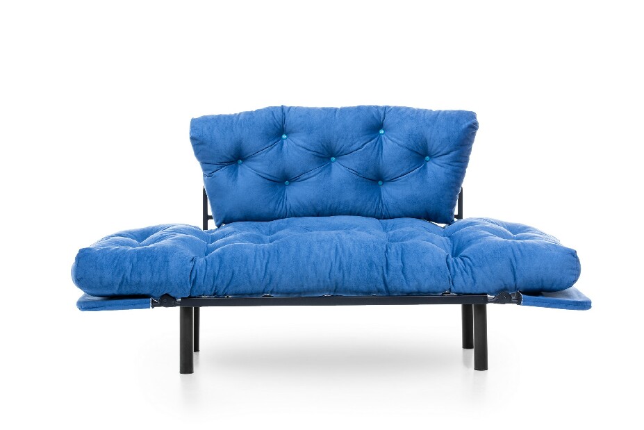 Széthúzható fotel Nitty (kék)