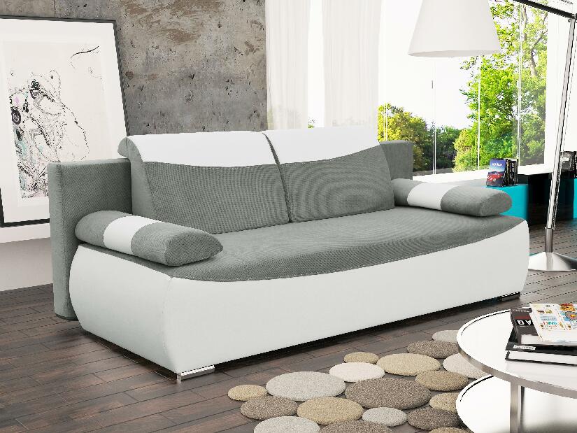 Háromszemélyes kanapé Drogo (szürke + fehér)