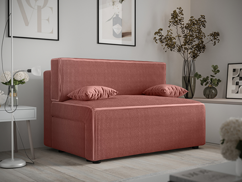 Kétszemélyes kanapé Mirage (púder rózsaszín)