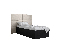 Egyszemélyes ágy 90 cm Brittany 2 (matt fekete + krém)