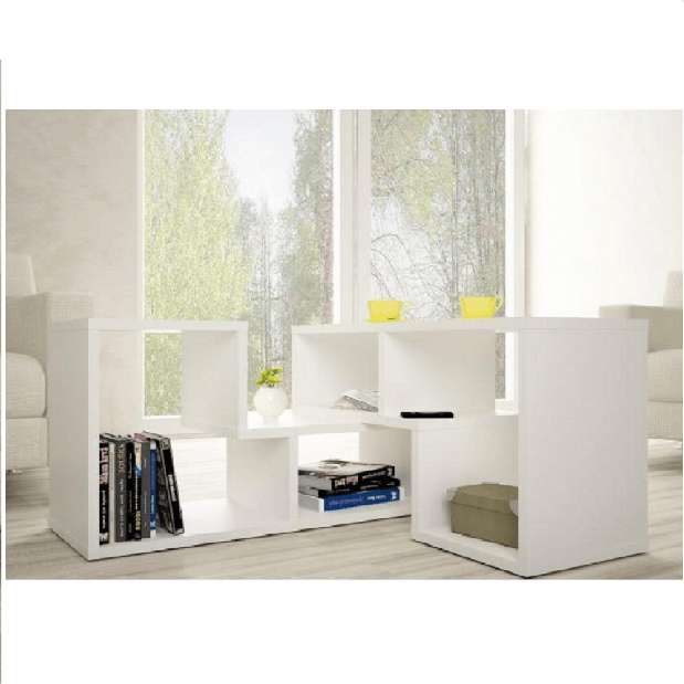 Polcos szekrény /TV asztal Vernetta (fehér)