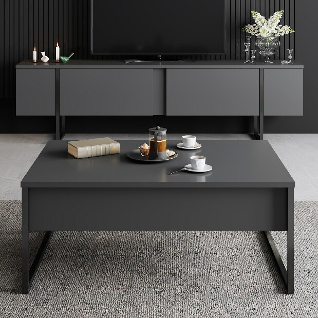 TV asztal/szekrény Luxi (antracit)