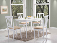 Étkezőasztal Franklyn (fehér + fehér) (4 fő részére)