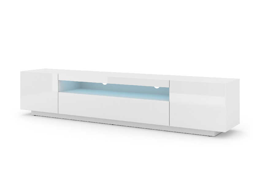 TV asztal/szekrény Aurora 200 (fényes fehér)