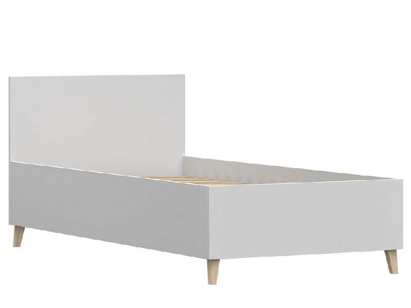 Egyszemélyes ágy 90 cm Figu (fehér)