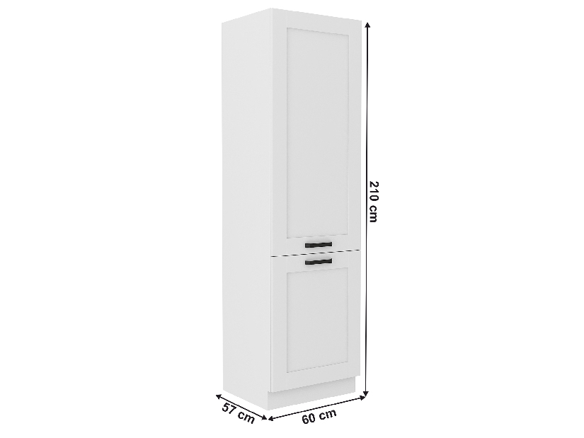 Szekrény a beépített hűtőhöz Lesana 1 (fehér) 60 LO-210 2F 