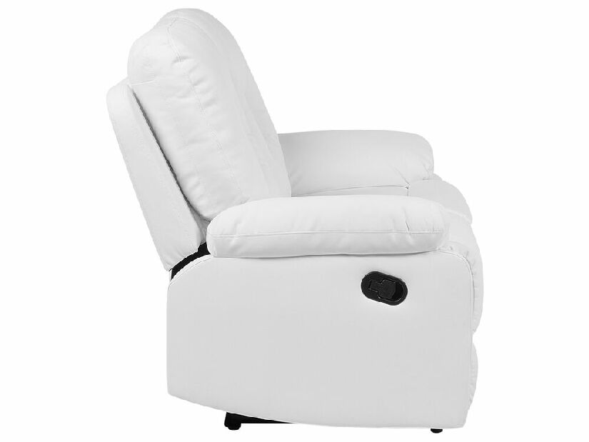 Kétszemélyes kanapé Barnet (szintetikus bőr) (fehér)