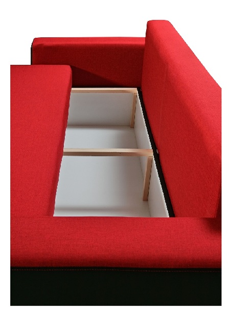 Háromszemélyes kanapé Lavelle (piros + fekete) *kiárusítás
