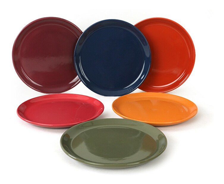 Desszertes tányér készlet (6 db.) Smail X (többszínű)