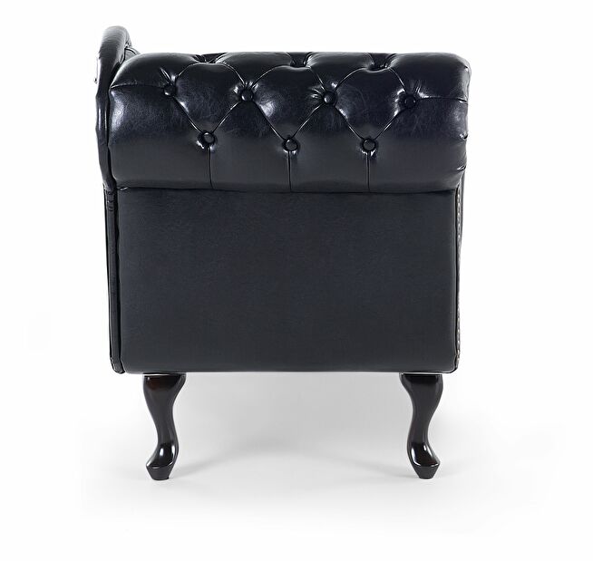 Pihenő fotel Nili (fekete) (textilbőr) (B)