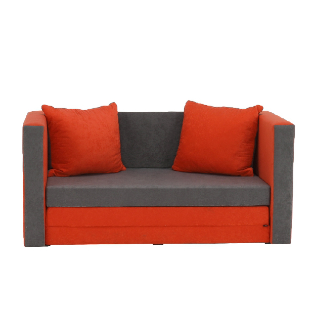 Kétszemélyes kanapé Kielina New (szürke + narancssárga) *kiárusítás