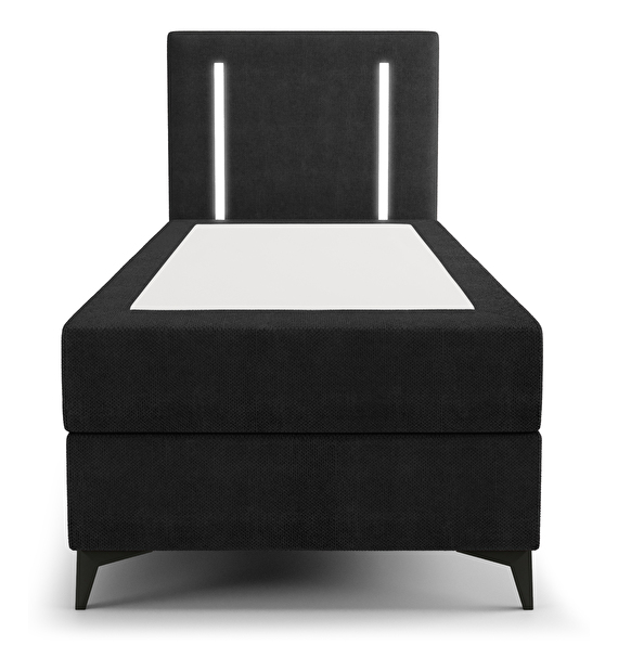 Egyszemélyes ágy 80 cm Ortega Comfort (világoskék) (ágyráccsal és matraccal, tárolóhely nélkül) (LED világítással)