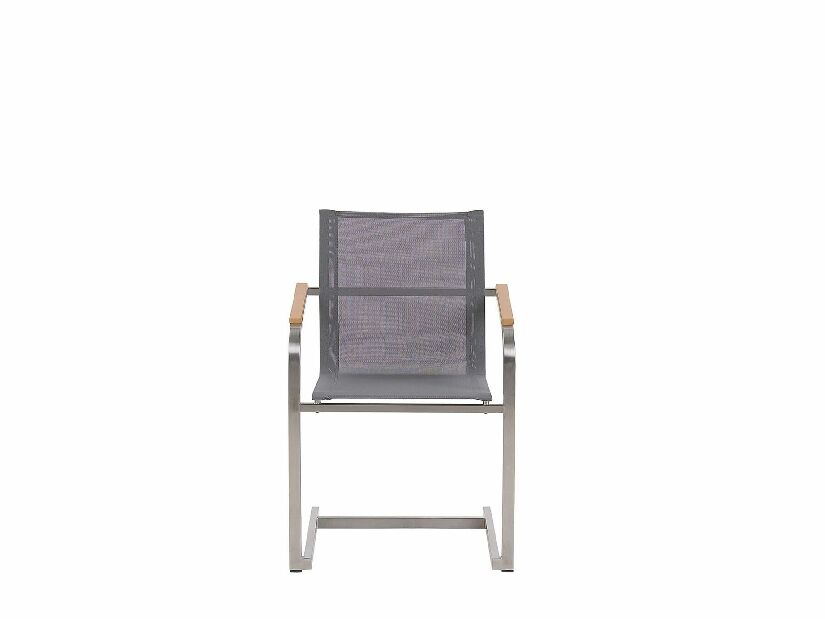 Kerti bútor szett GROSSO/COLSO (tölgy) (laminát HPL) (szürke székek) (6 fő részére)