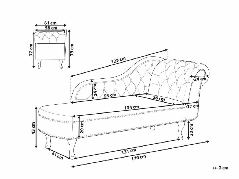 Pihenő fotel NILI (szintetikus bőr) (bézs) (J)