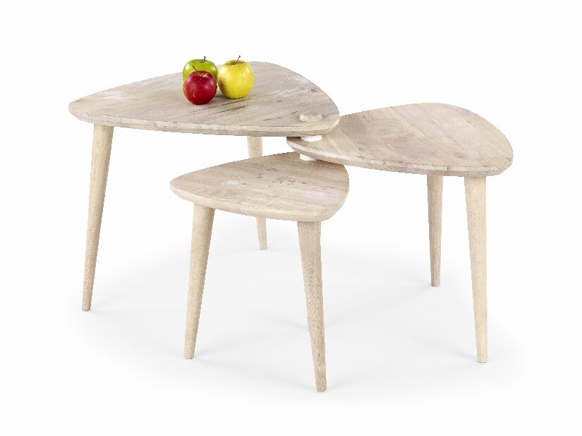 Dohányzóasztal Corsica (white washed wood)