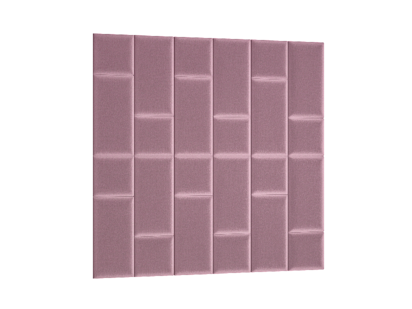 Kárpitozott panel 24 db. Quadra 180x180 cm (rózsaszín)