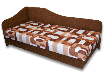 Egyszemélyes ágy (dívány) 80 cm Lady 87 (barna 13 + Gusto 11) (B)