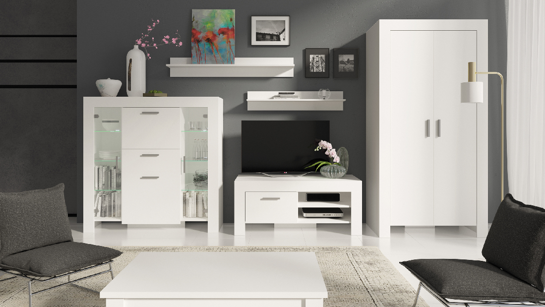 TV asztal/szekrény Camber C15 (fehér)